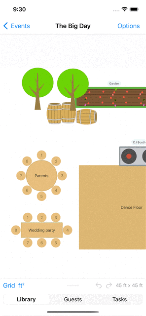 Demo of sharing a photo of your floor plan on social media