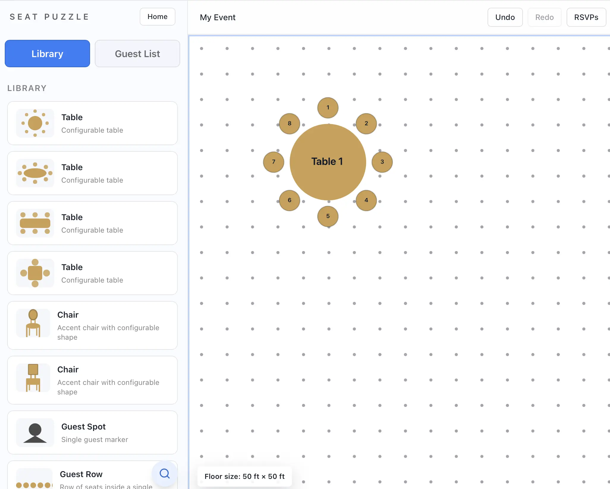 Find all of the floor objects in your item library.