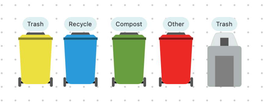 Customizable trash bins are now available